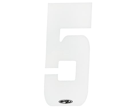 Answer 2" Number Plate Stickers (White) (5)
