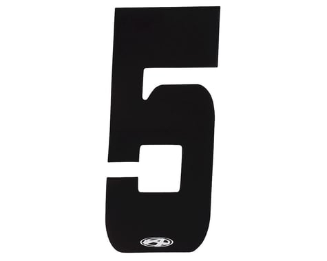 Answer 3" Number Plate Stickers (Black) (5)