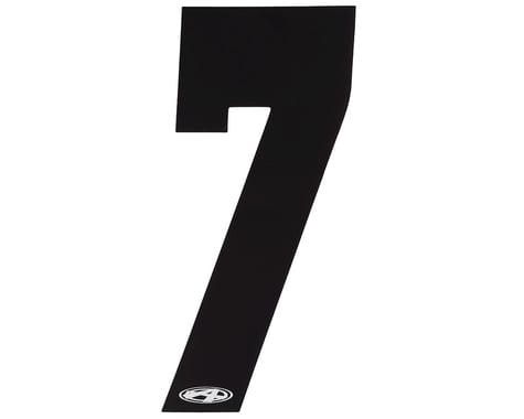 Answer 2" Number Plate Stickers (Black) (7)
