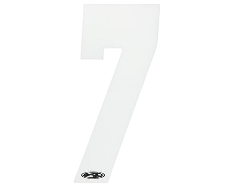 Answer 2" Number Plate Stickers (White) (7)