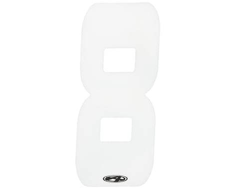 Answer 2" Number Plate Stickers (White) (8)