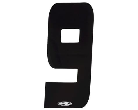 Answer 2" Number Plate Stickers (Black) (9)