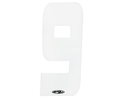 Answer 2" Number Plate Stickers (White) (9)