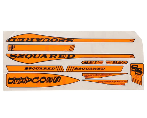 SSquared CEO V2 Sticker Kits Small Orange