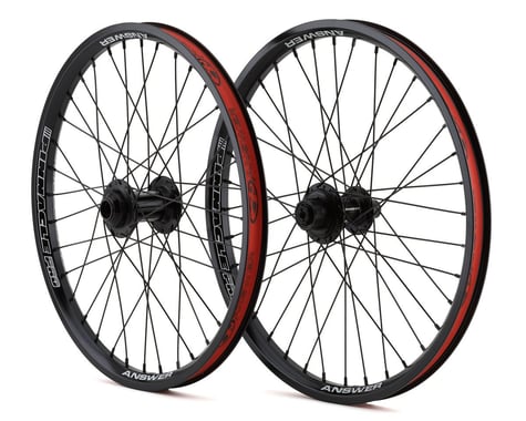 Answer Pinnacle Pro Wheelset (Black) (20mm Front) (20 x 1.75)