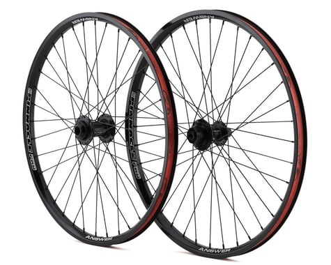 Answer Pinnacle Pro Wheelset (Black) (20mm Front) (24 x 1.75)