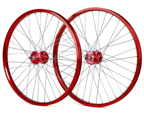 Black Ops DW1.1 24" Wheels (Red/Silver/Red) (RHD) (24 x 1.75)