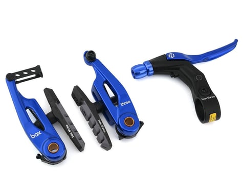 SCRATCH & DENT: Box Brake Caliper Box Three V W/Lever (Blue) (85mm)