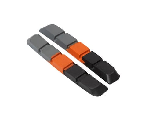 Box One V-Brake Pad Inserts (Black/Orange/Grey) (1 Pair)