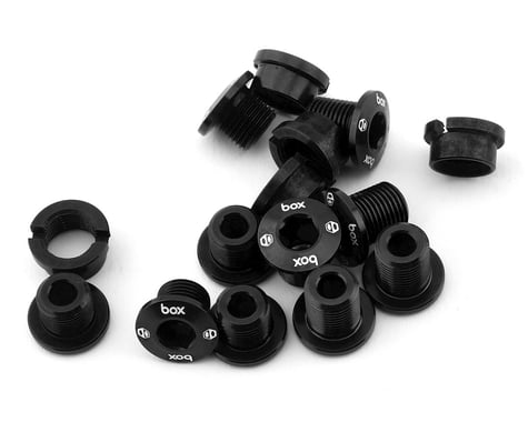 Box Components Spiral 7075 Alloy Chainring Bolt Kit (Black) (15pk)