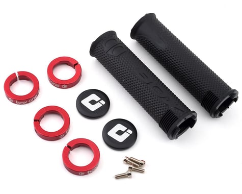 Box One Lock-On Grips (Black/Red)