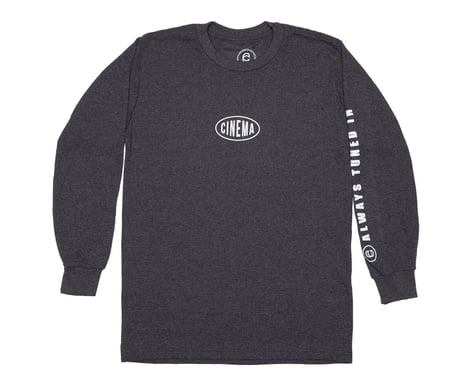Cinema Throwback Thermal Long Sleeve Shirt (Charcoal Grey) (S)
