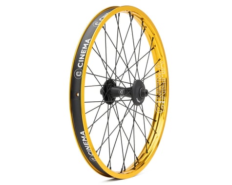 Cinema 444 Front Wheel (Black/Gold) (20 x 1.75)