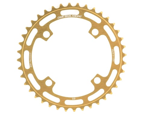 Cook Bros. Racing 4-Bolt Chainring (Gold) (40T)