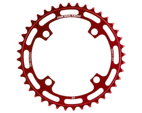Cook Bros. Racing 4-Bolt Chainring (Red) (40T)