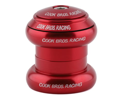 Cook Bros. Racing Threadless Headset ABEC5 Bearing (Red) (1-1/8")