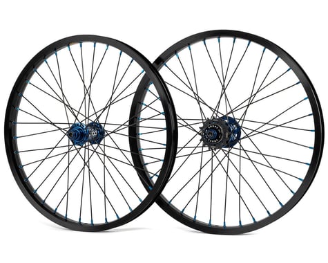 Crupi Pro Wheelset Rear Disc (Black/Blue) (10mm Front) (20 x 1.75)