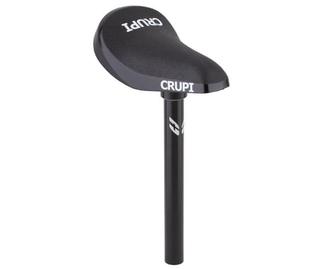 Crupi BMX Plastic Seat/Post Combo (Mini) (Black)