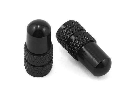 Deity Presta Valve Caps (Black) (Pair)