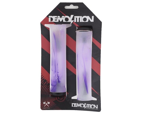 Demolition Axes Flangeless Grips (Clear/Purple Swirl) (Pair)