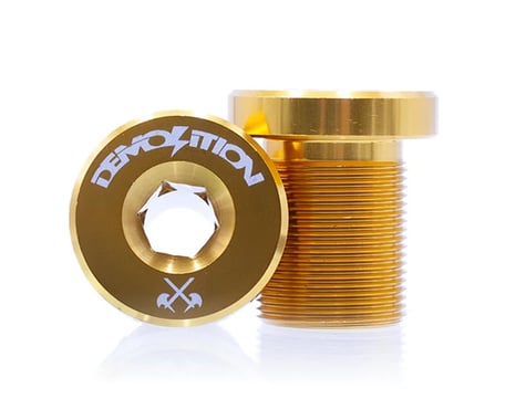 Demolition Alloy Flush Mount Spindle Bolts (Gold) (24mm) (Pair) (18 x 1.0mm)
