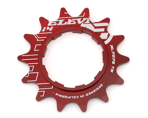 Elevn Aluminum Cassette Cog (Red) (14T)