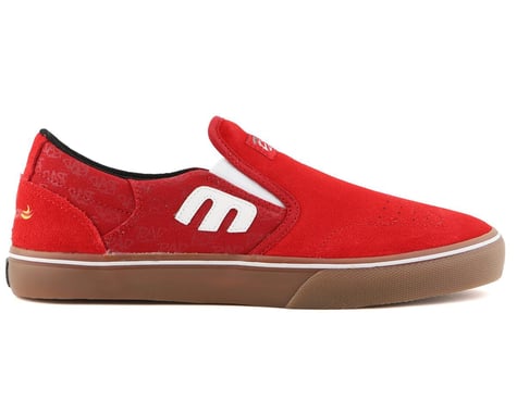 Etnies Marana Slip X Rad Flat Pedal Shoes (Red/White/Gum) (10)
