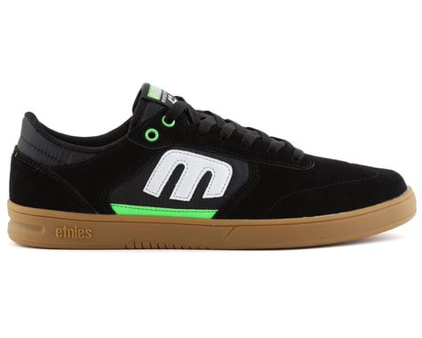 Etnies Windrow X Doomed Flat Pedal Shoes (Black/Green/Gum) (10.5)