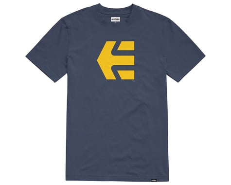 Etnies Icon Tee Shirt (Navy/Gold) (L)