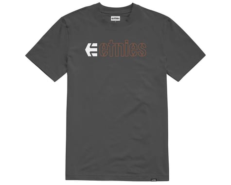 Etnies Ecorp Tee Shirt (Dark Grey/White) (L)