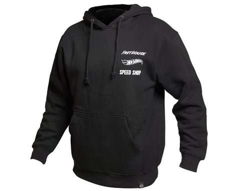 Fasthouse Inc. Rush Hot Wheels Hooded Pullover (Black) (Youth L)