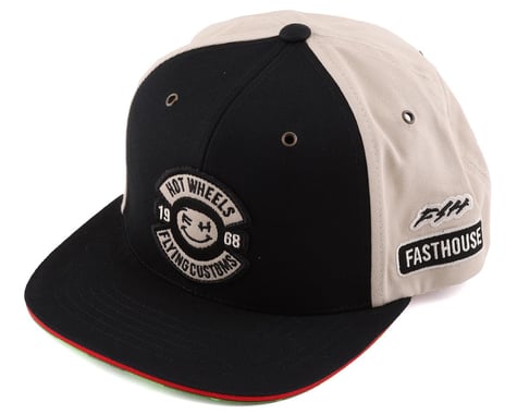 Fasthouse Inc. Dash Hot Wheels Hat (Black/Natural) (One Size Fits Most)
