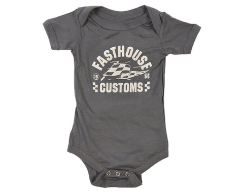 Fasthouse Inc. Infant Sprinter Onesie (Dark Grey) (12-18 Months)