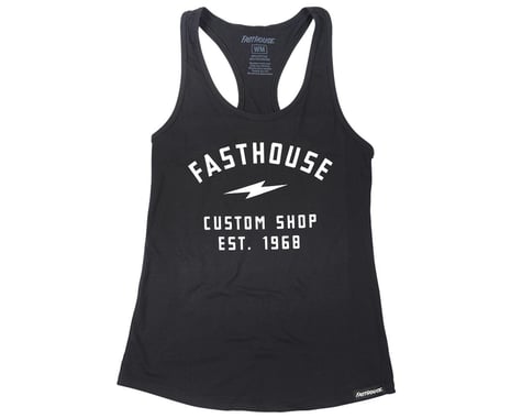 Fasthouse Inc. Women’s Fundamental Crop Tank T-Shirt (Black) (S)