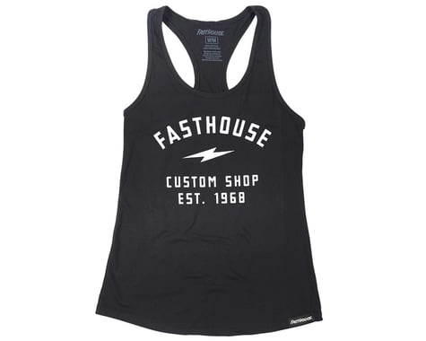 Fasthouse Inc. Women’s Fundamental Crop Tank T-Shirt (Black) (2XL)