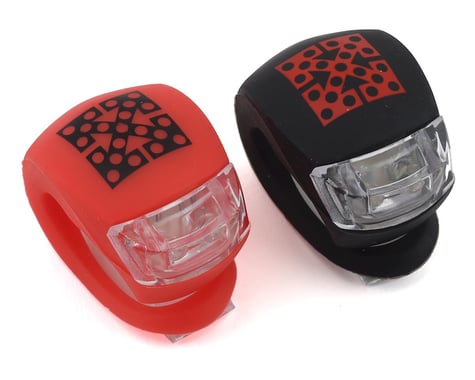 Fit Bike Co Bike Lights (Front and Rear) (Black/Red)