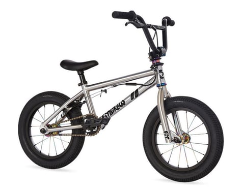 Fit Bike Co 2023 Misfit 14" BMX Bike (14.25" Toptube) (Caiden Brushed Chrome)