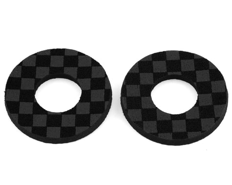 Flite BMX MX Grip Checker Donuts (Black/Black) (Pair)