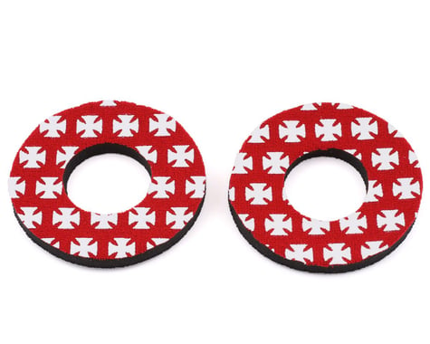 Flite Iron Cross Grip Donuts by Flite (White/Red) (Pair)