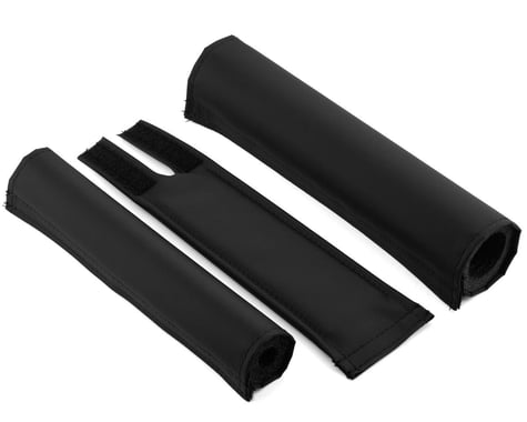 Flite Blank BMX Pad Set (Black) (Extra Wide Bar)