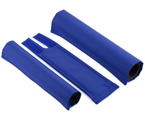 Flite Blank BMX Pad Set (Blue) (Extra Wide Bar)