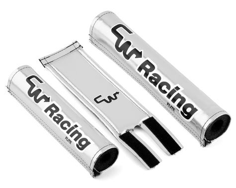 Flite CW Racing BMX Pad Set (Chrome/Black)
