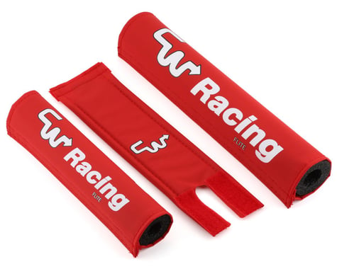 Flite CW Racing BMX Pad Set (Red/White)