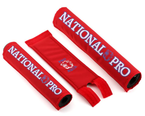 Flite National Pro BMX Pad Set (Red/Blue)