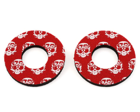 Flite Radical Rick BMX Grip Donuts (Red) (Pair)