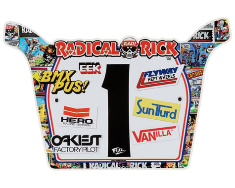 Flite Radical Rick Comic Number Plate (Multi)