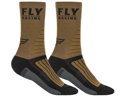 Fly Racing Factory Rider Socks (Khaki/Black/Grey) (L/XL)