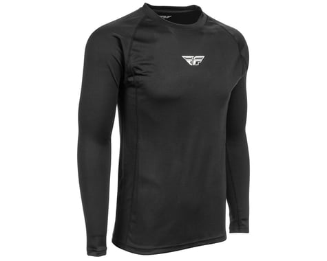 Fly Racing Lightweight Long Sleeve Base Layer Top (Black) (M)