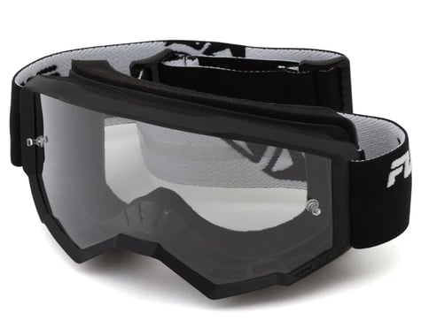 Fly Racing Youth Focus Goggle (Black/White) (Clear Lens)