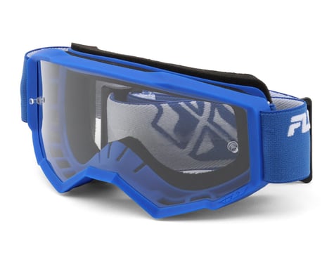 Fly Racing Youth Focus Goggle (Blue) (Clear Lens)